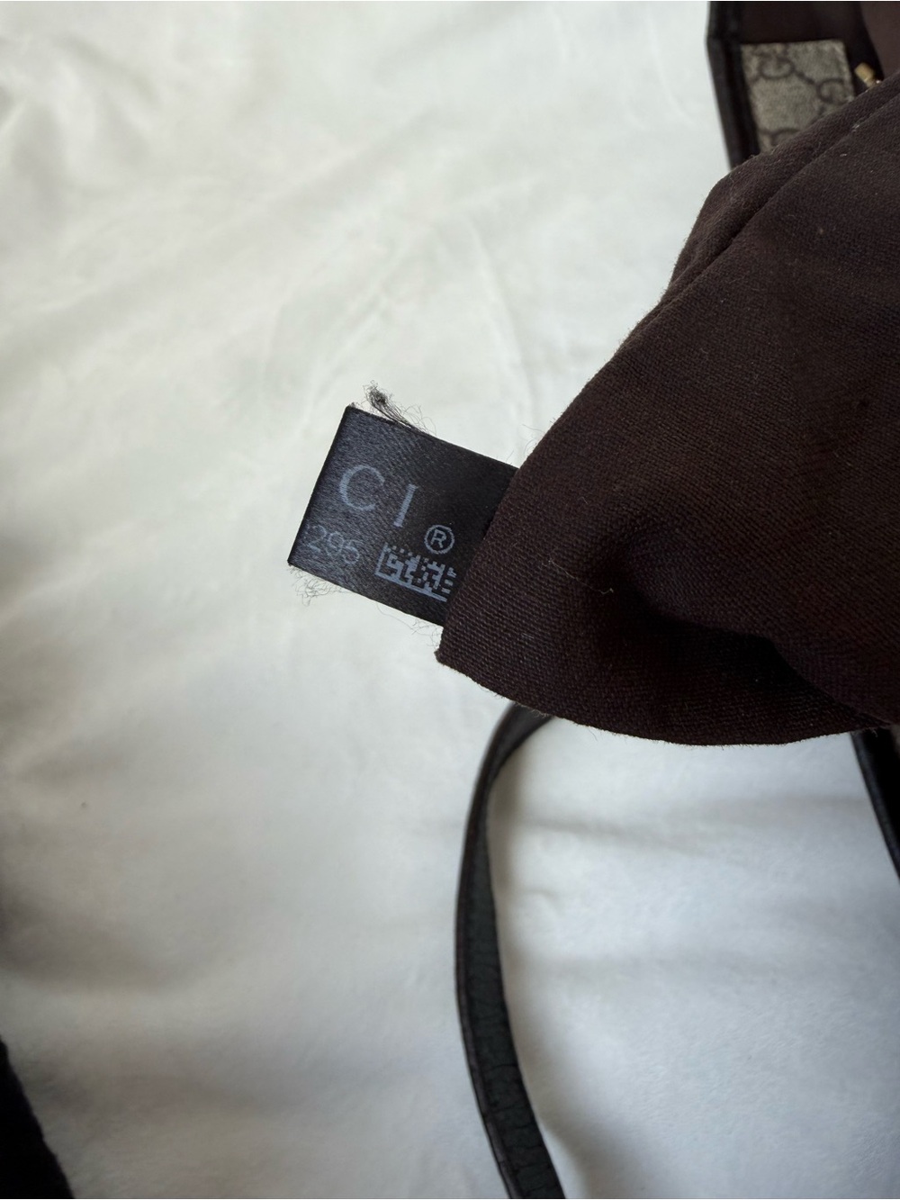 Gucci Brown GG Canvas Tote with Dark Brown Leather Trim - Picture 13 of 16